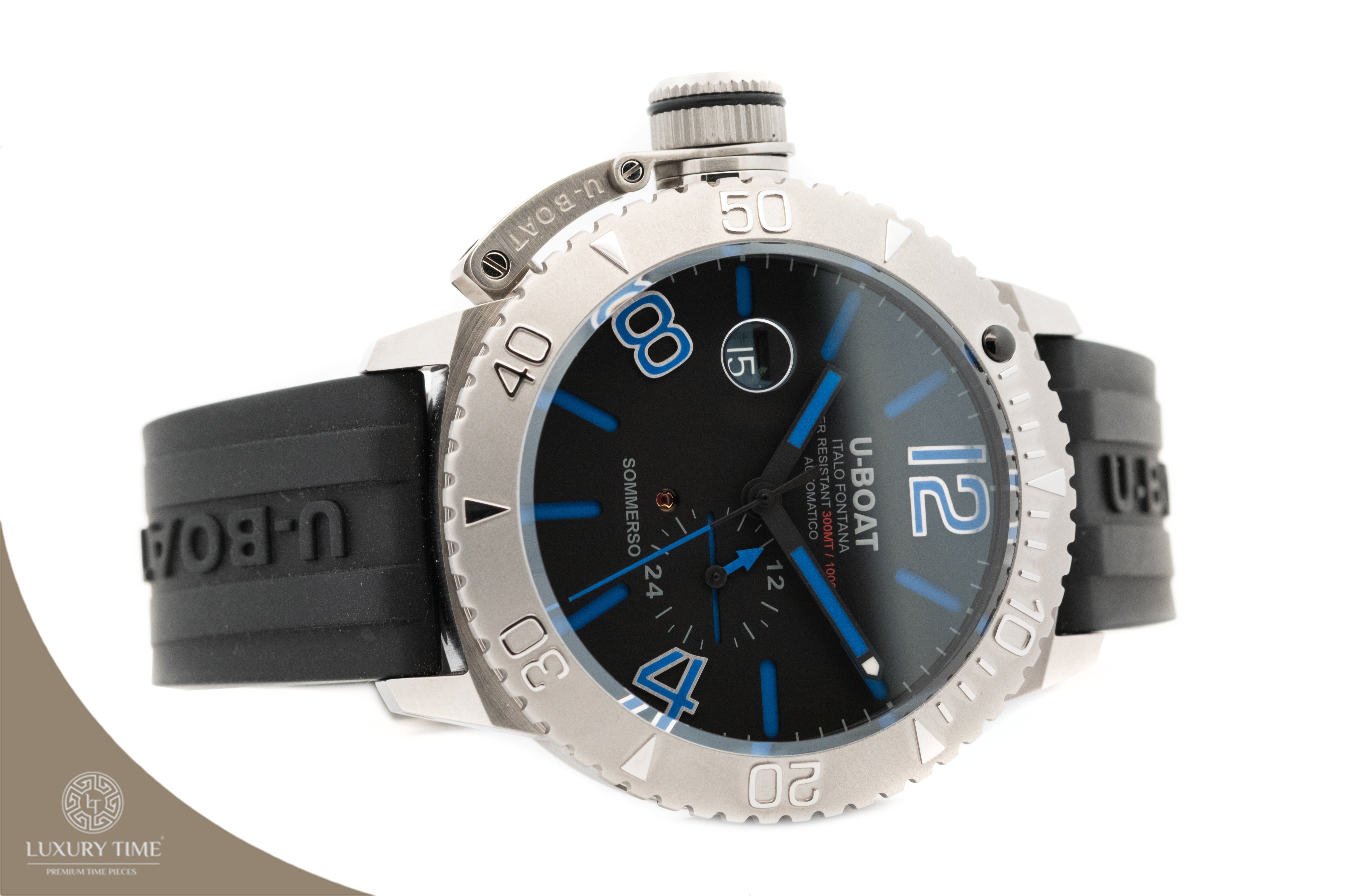 U-BOAT Lefty Sommerso Blue Automatic Black Dial Men's Watch