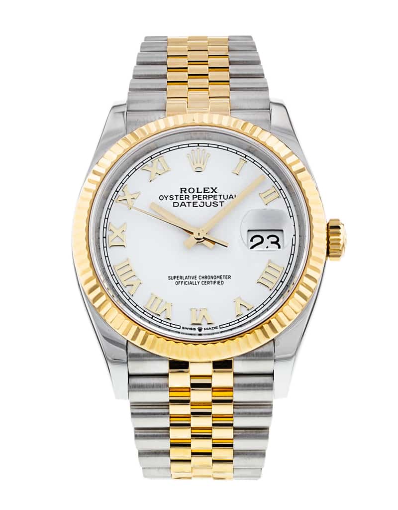 Rolex Datejust 36mm Stainless Steel and Yellow Gold Watch