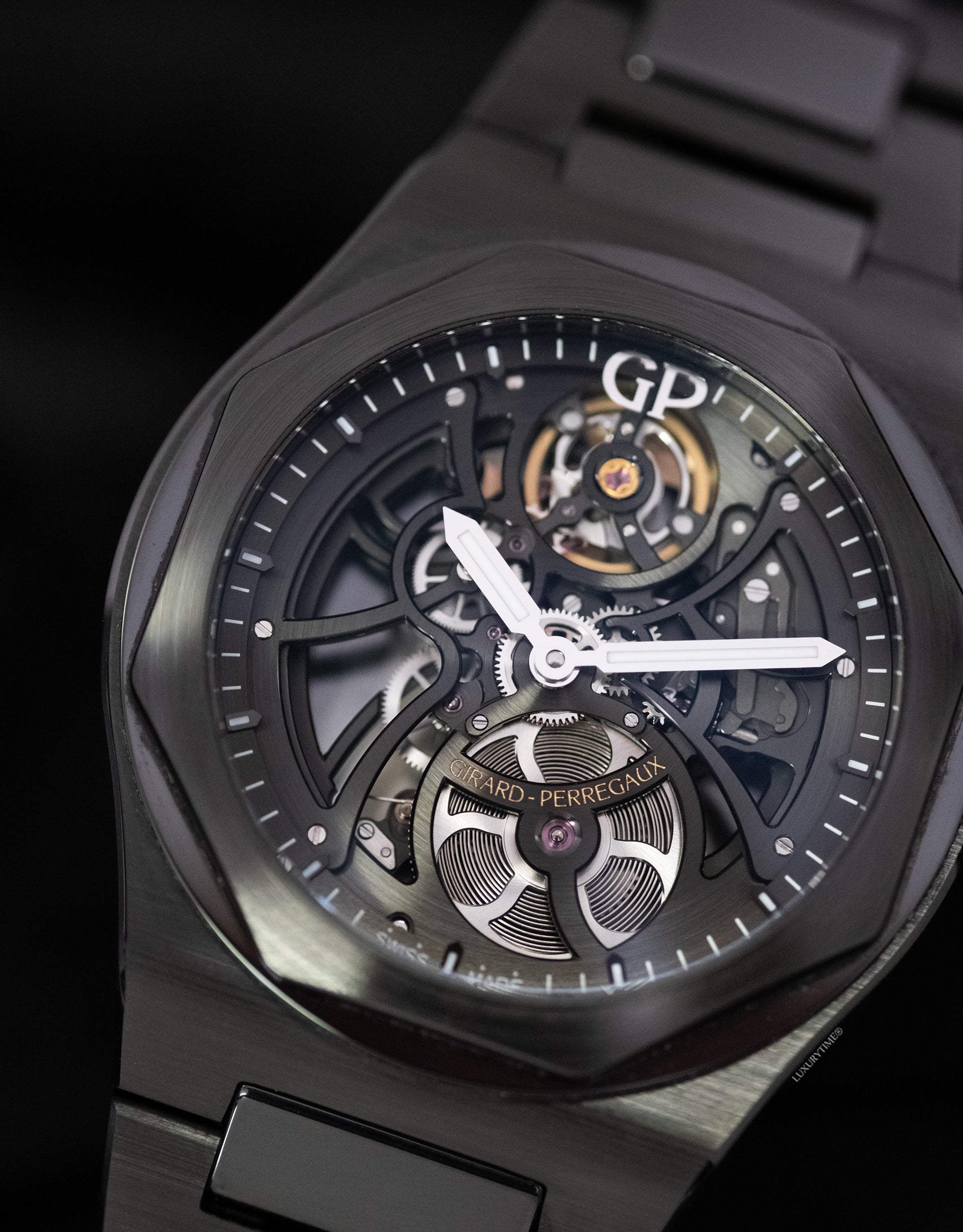 Girard Perregaux Laureato 42 Automatic Skeleton Ceramic Men's Watch