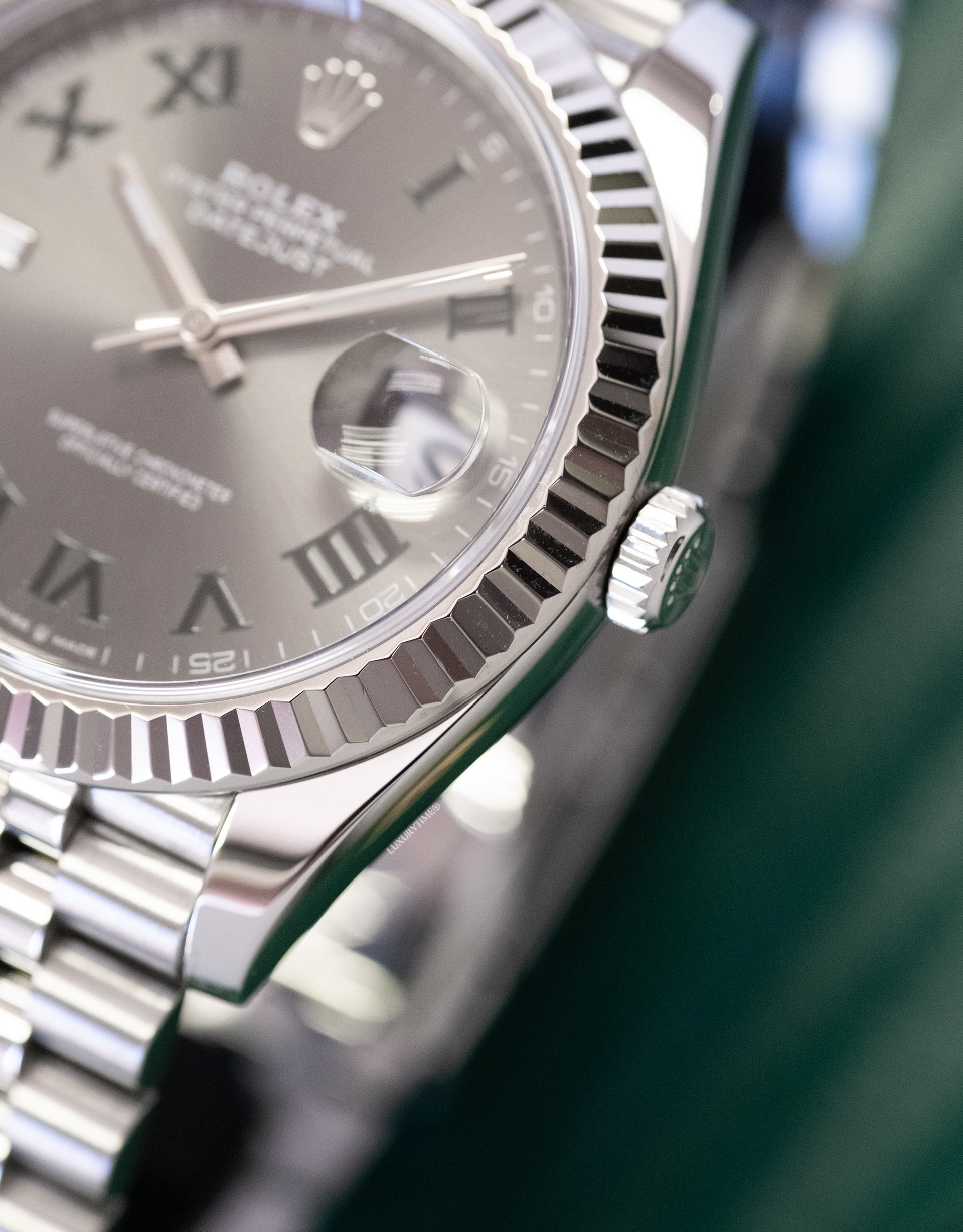 Rolex Datejust 41mm Slate Roman Numeral Men's Watch