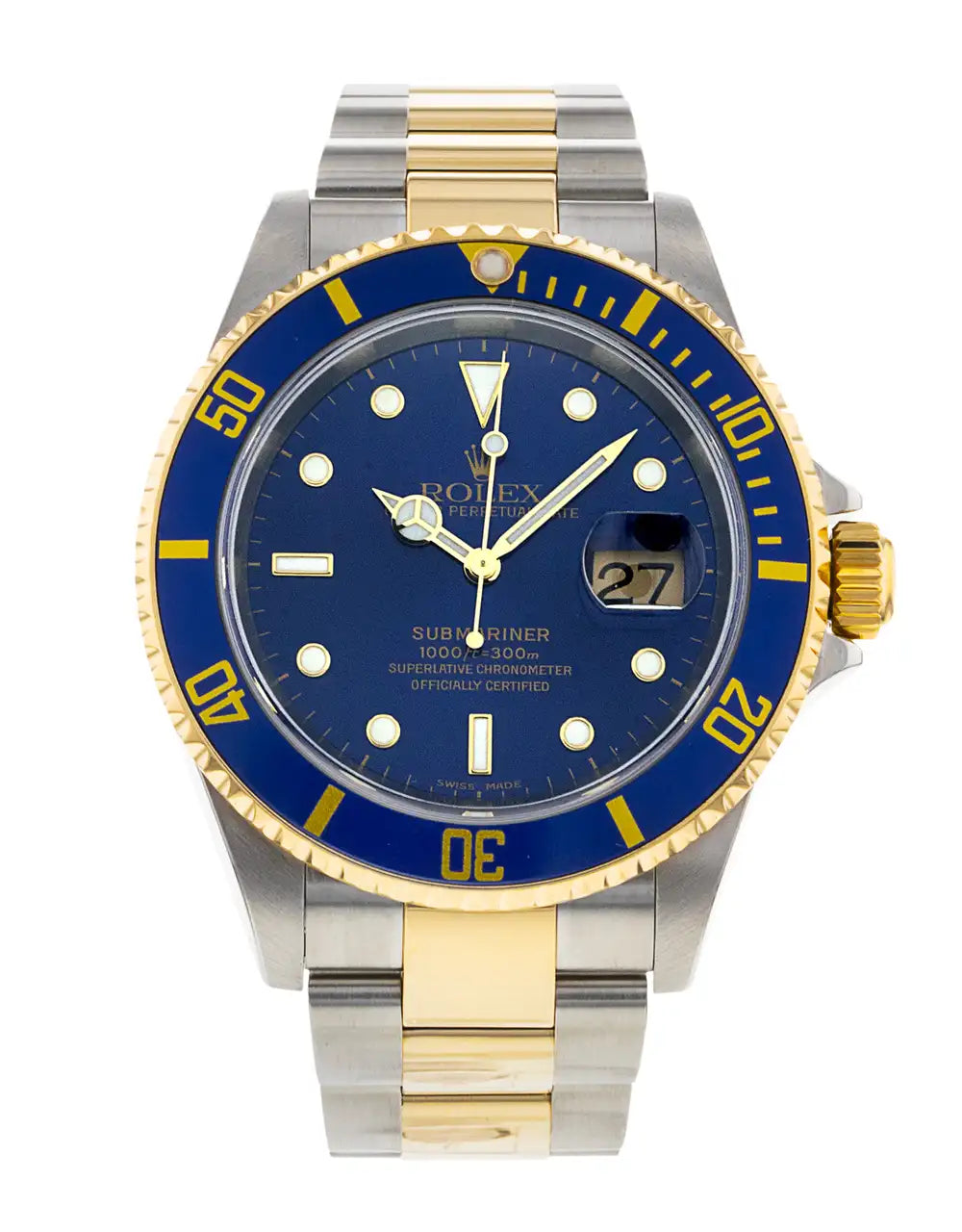 Rolex Submariner Stainless Steel & Yellow Gold Men's Watch