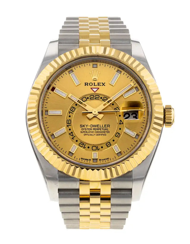Rolex Sky-Dweller Champagne Dial Men's Watch