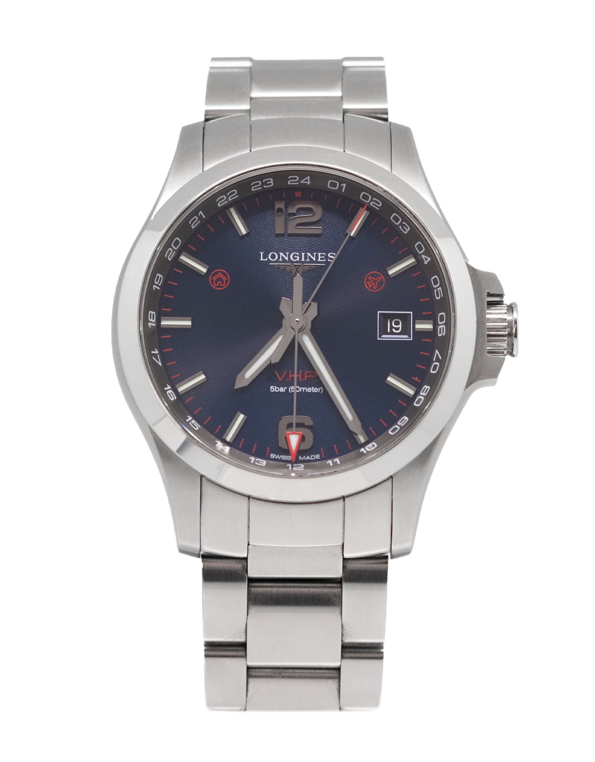 Longines Conquest V.H.P. GMT Men's Watch