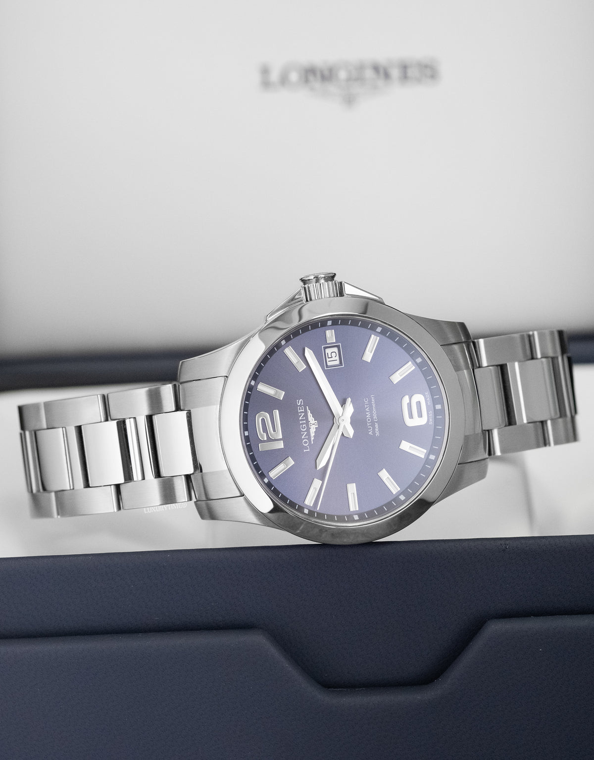 Longines Conquest Blue Dial Stainless Steel Men's Watch