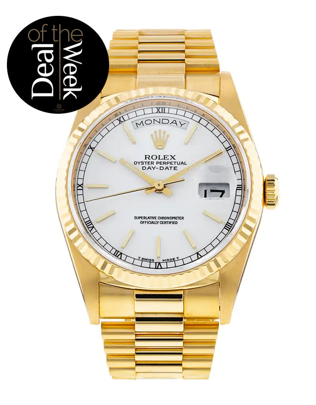 Rolex Day-Date Yellow Gold Mens Watch