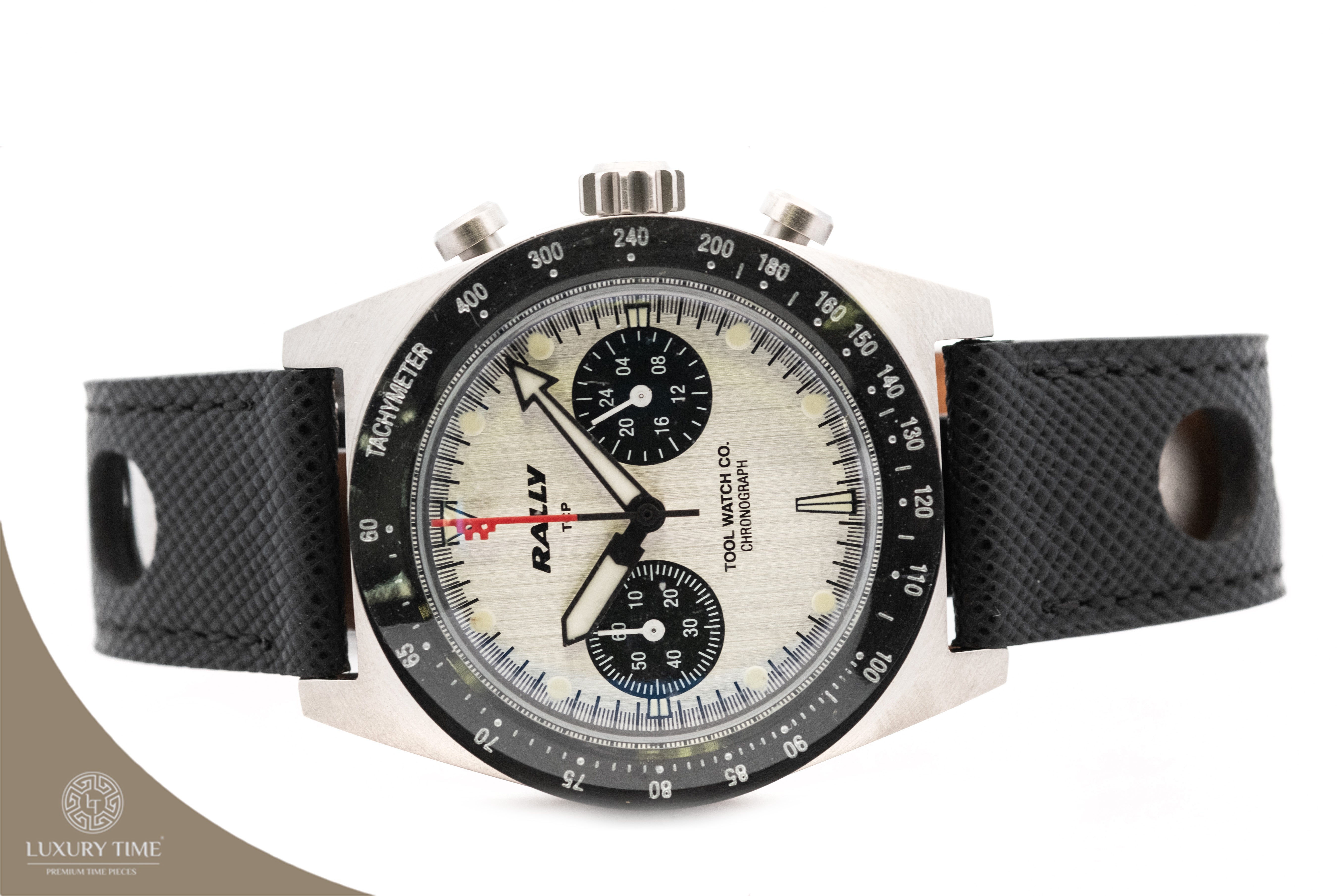 Tool Watch Co. Rally Red on Silver Men's Watch