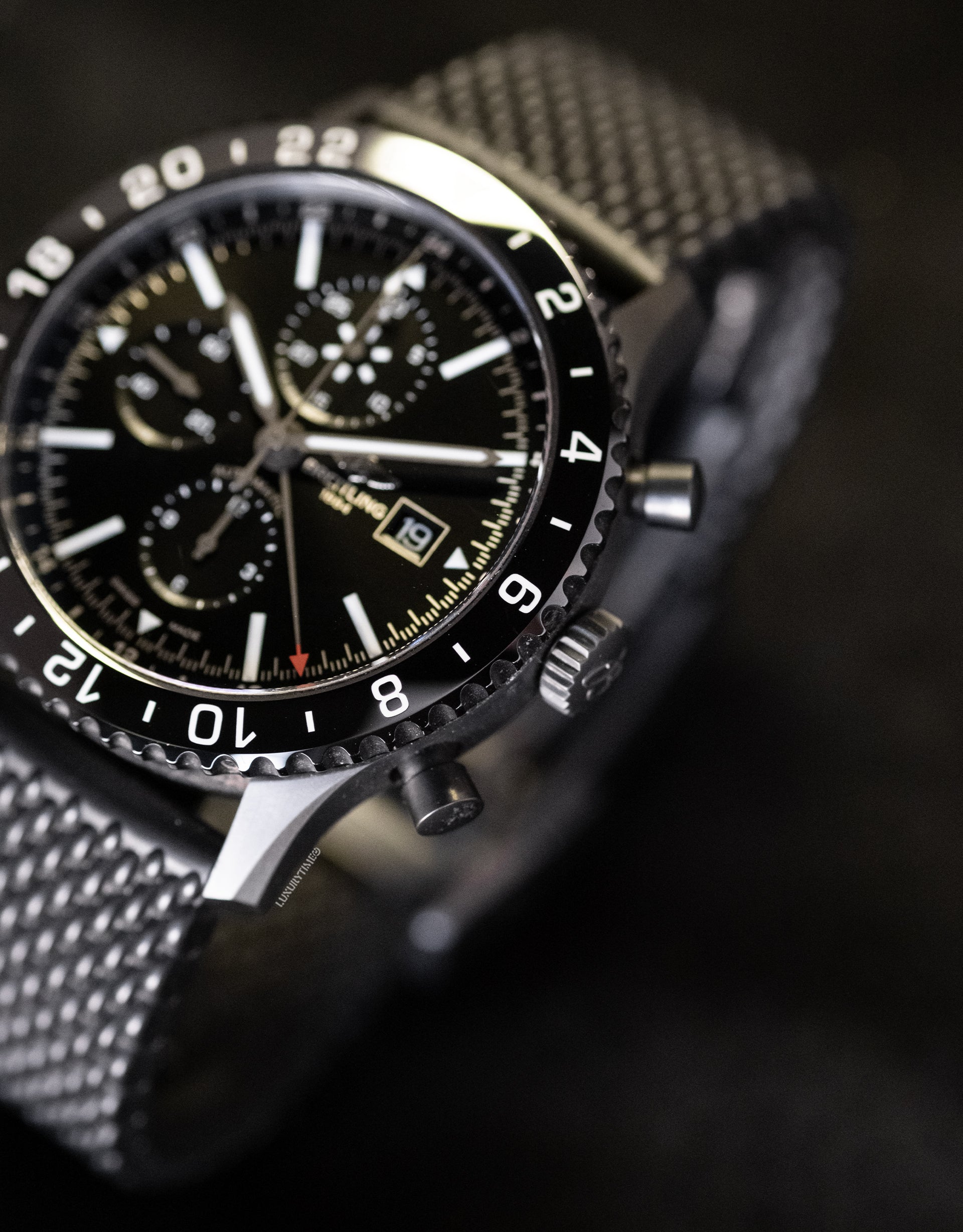 Breitling Chronoliner Blacksteel Automatic Chronograph Men's Watch