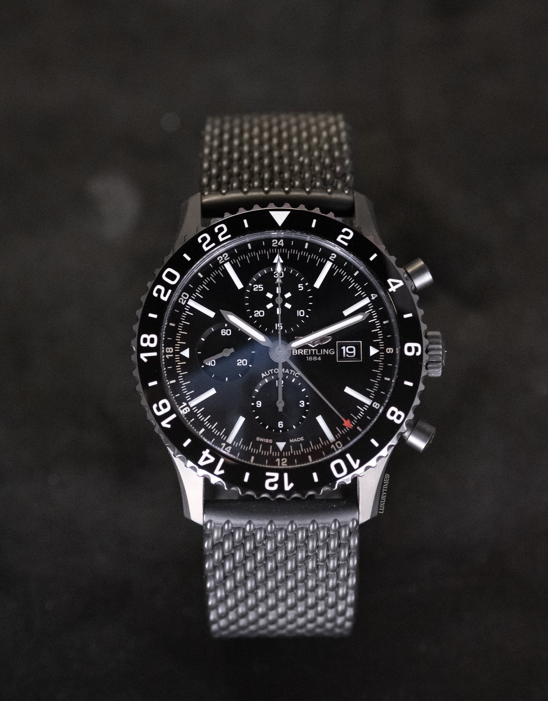 Breitling Chronoliner Blacksteel Automatic Chronograph Men's Watch
