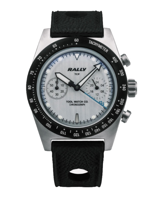 Tool Watch Co. Rally Blue on Silver Men's Watch