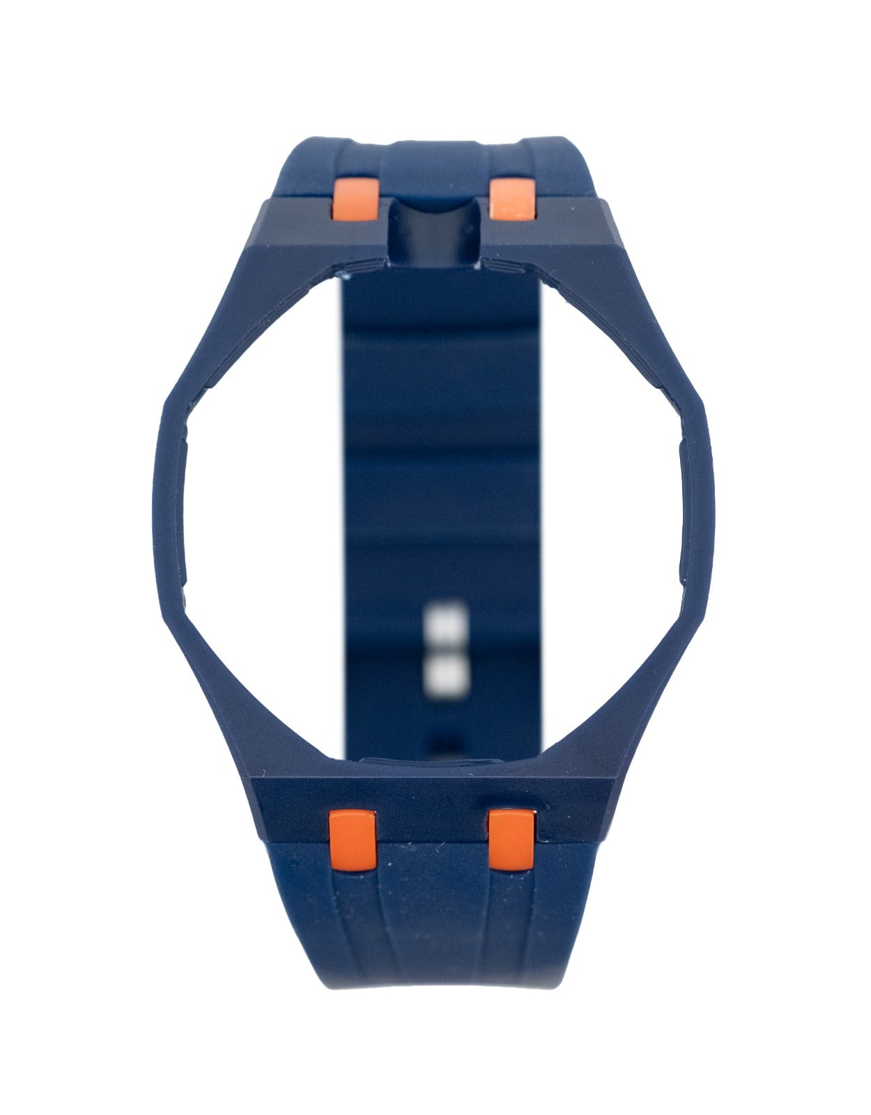 Audemars Piquet Swatch POP Watch Strap - Dark Blue with Orange