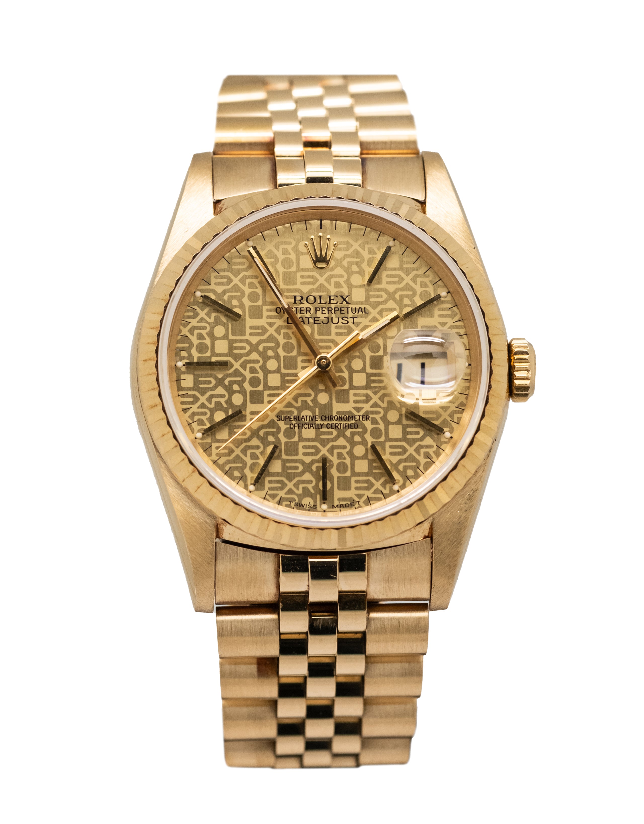 Rolex Datejust Yellow Gold Men's Watch