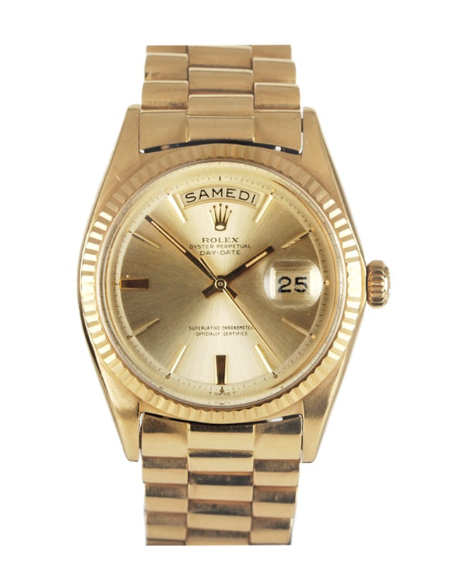 Rolex Day-Date Yellow Gold Mens Watch