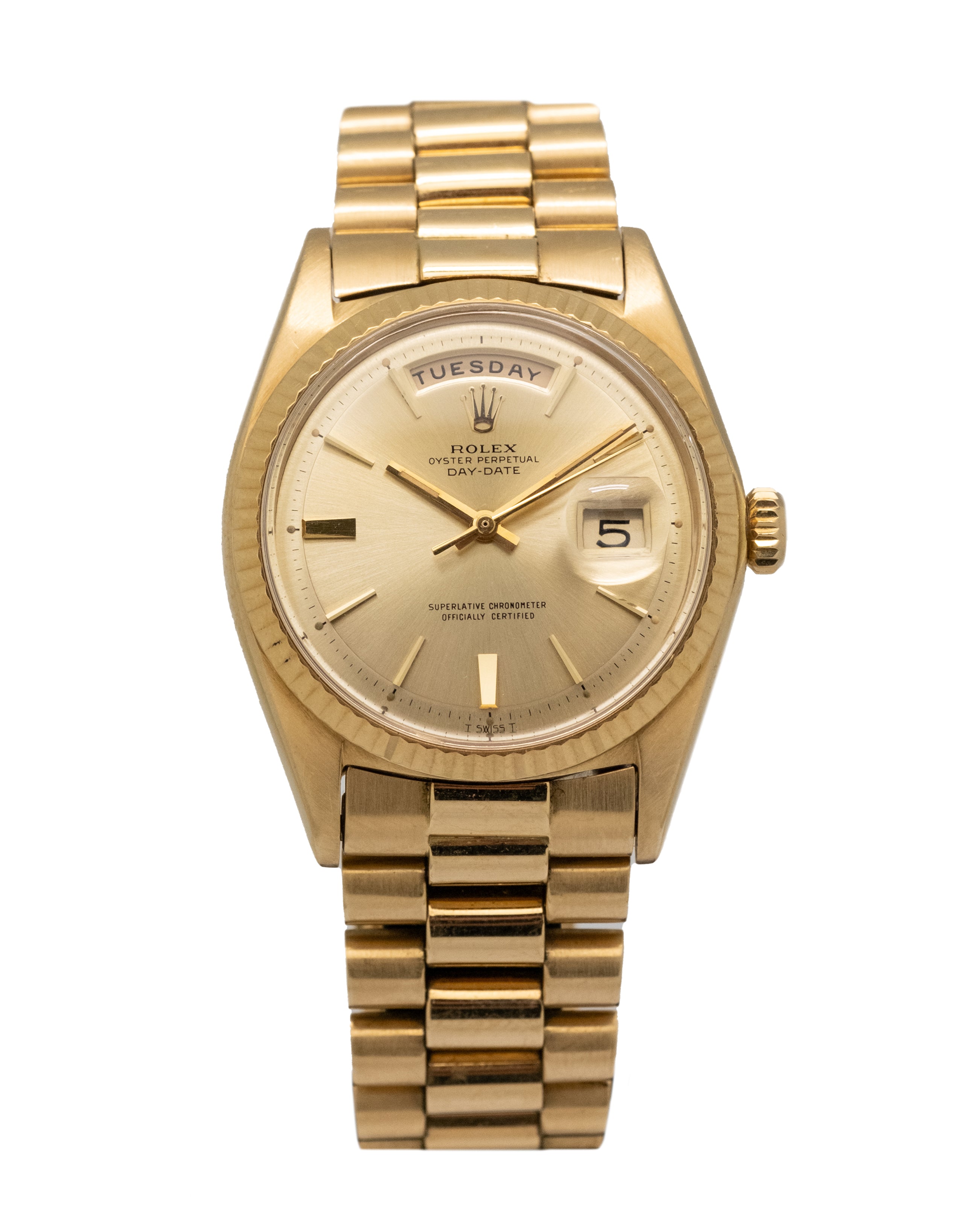 Rolex Day-Date Yellow Gold Mens Watch