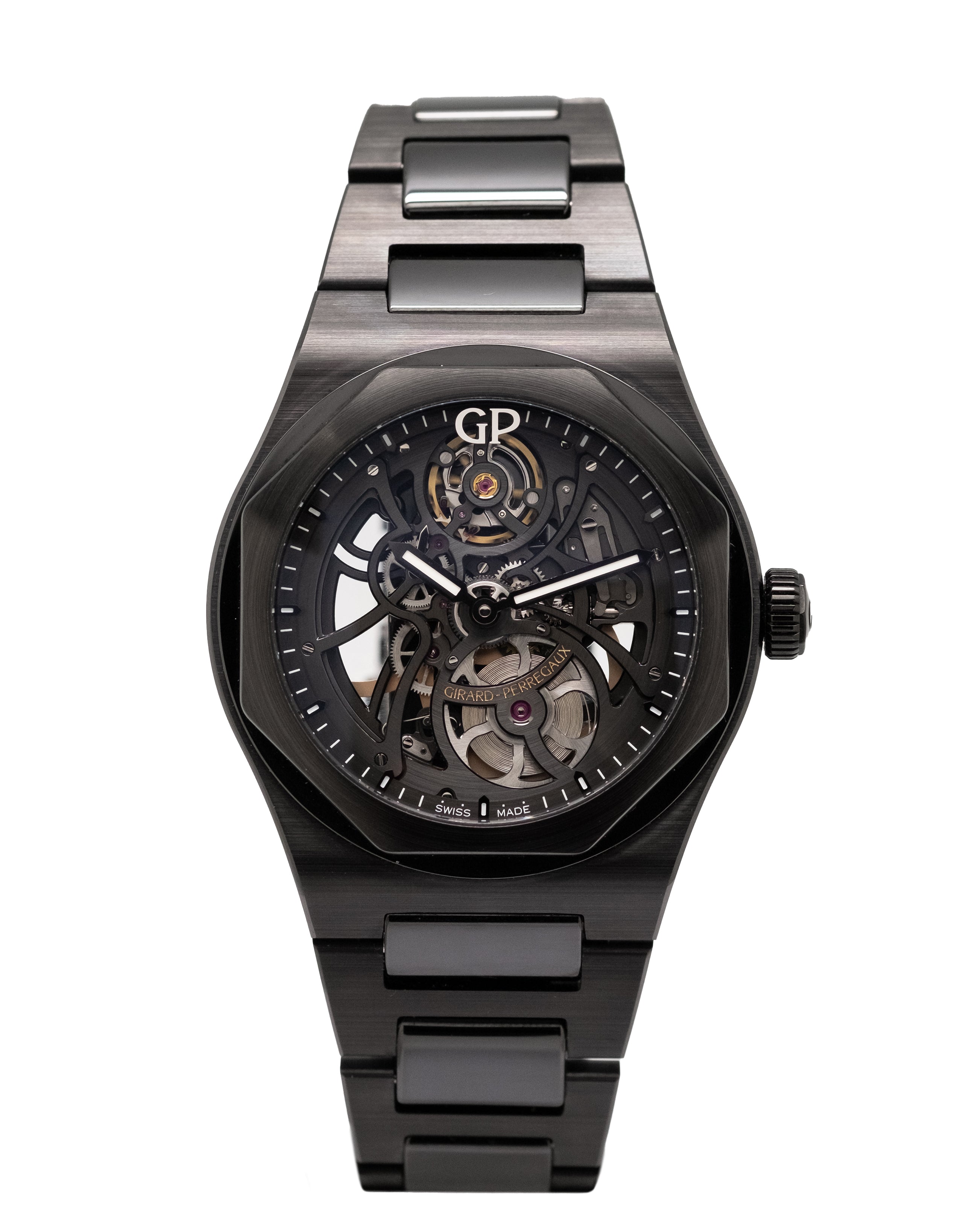 Girard Perregaux Laureato 42 Automatic Skeleton Ceramic Men's Watch