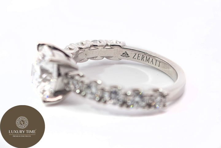 2.78CT Total Round Brilliant Cut Diamond Ring in Platinum