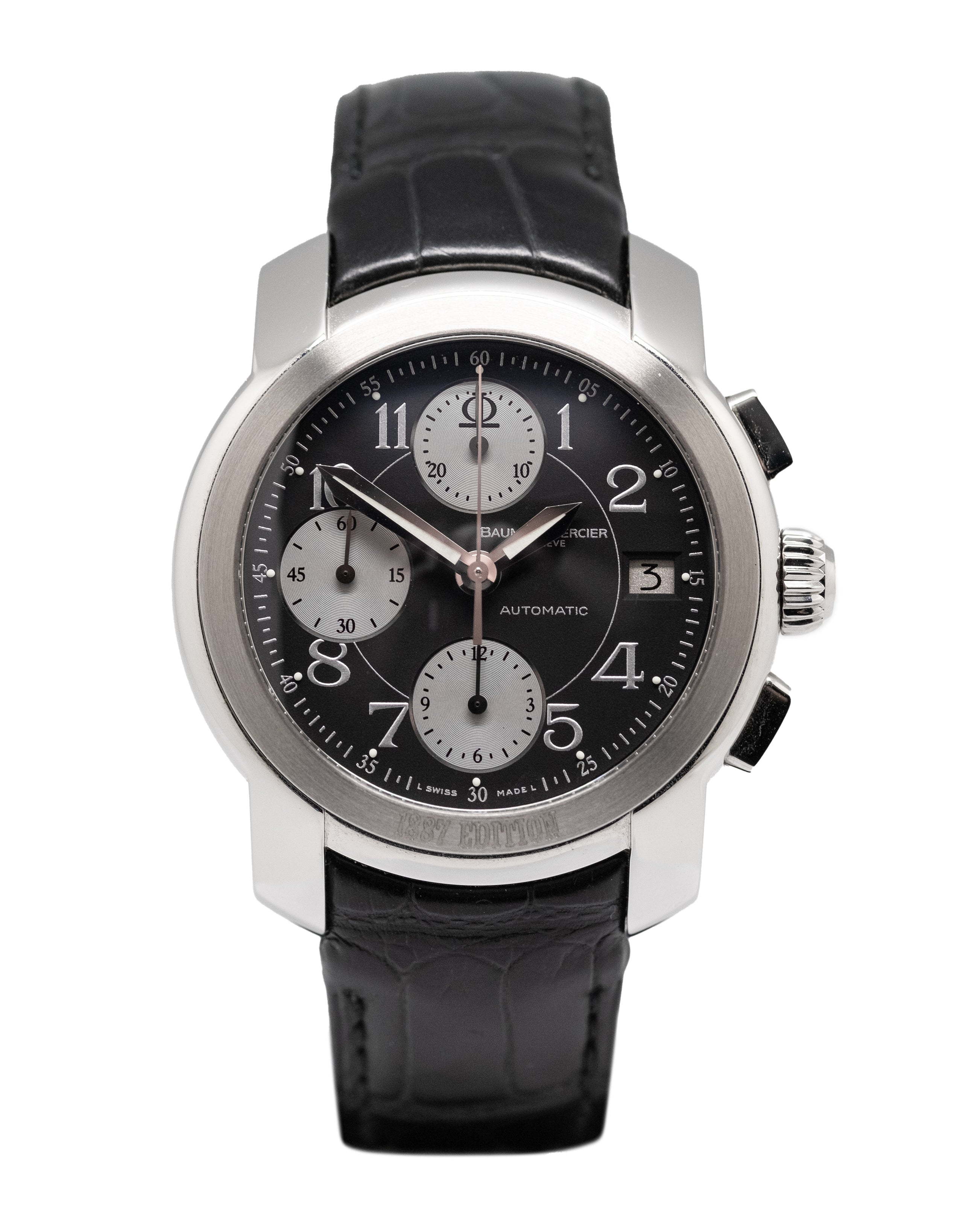 Baume & Mercier Capeland Chronograph Automatic Black Dial Men's Watch