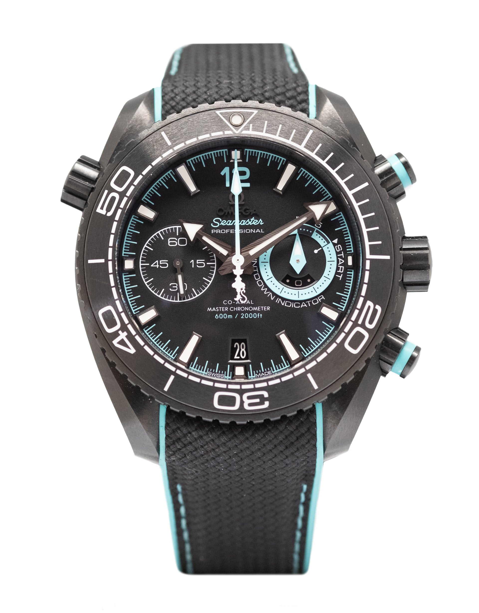 Omega Planet Ocean 600m Co-Axial Master Chronometer Chronograph 45.5mm Mens Watch