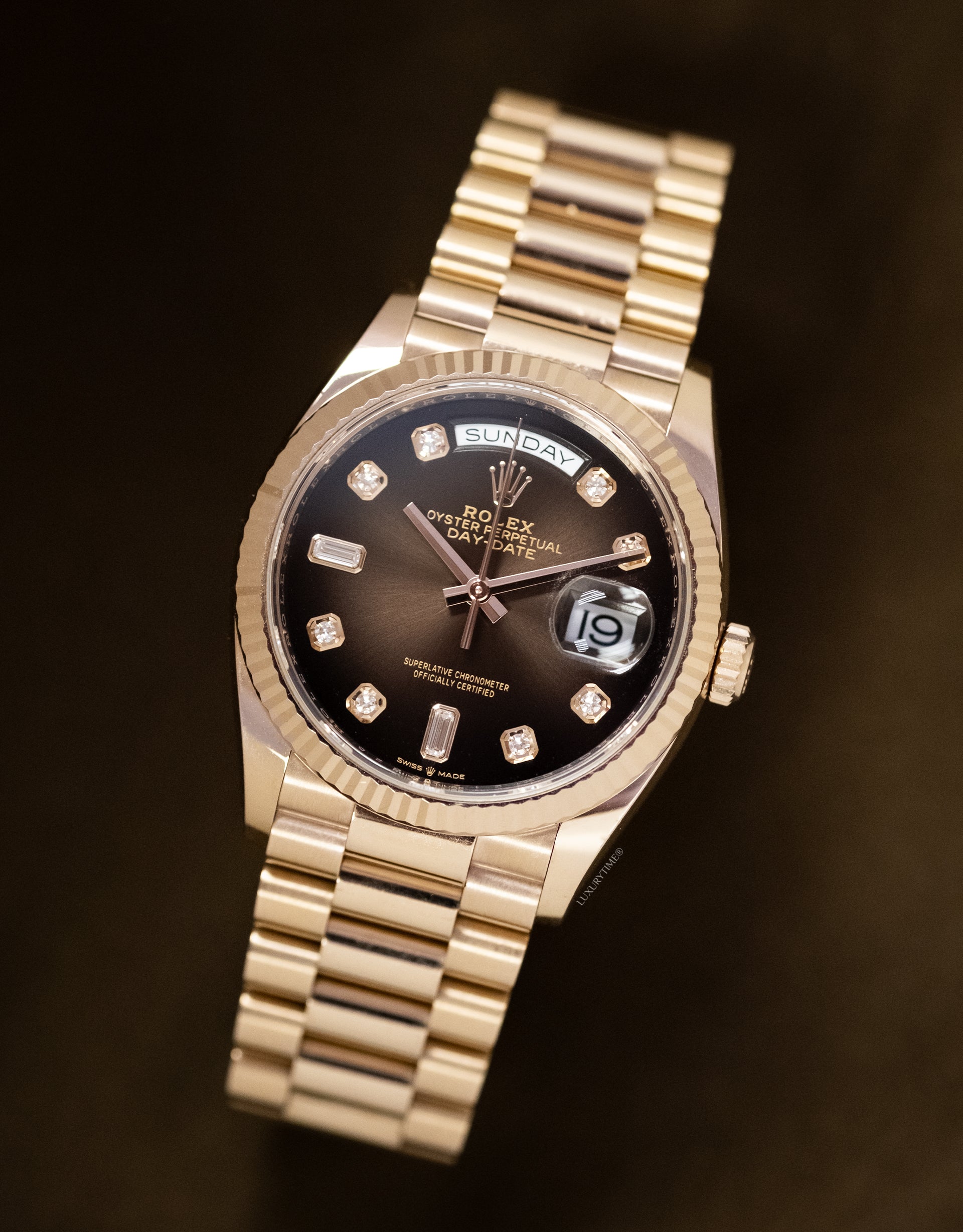 Rolex Day-Date 36mm Rose Gold Unisex Watch
