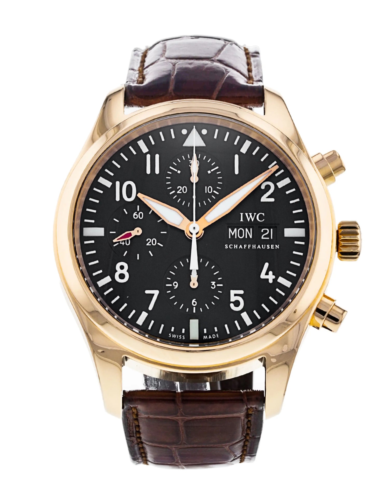 IWC Classic Pilot's Automatic Chronograph Mens Watch