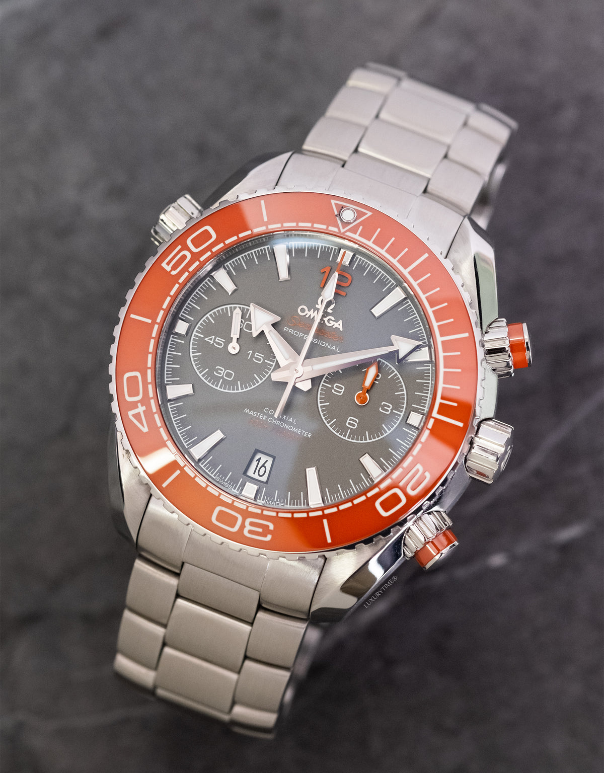 Omega Planet Ocean 600m Co-Axial Master Chronometer Chronograph 45.5mm Mens Watch