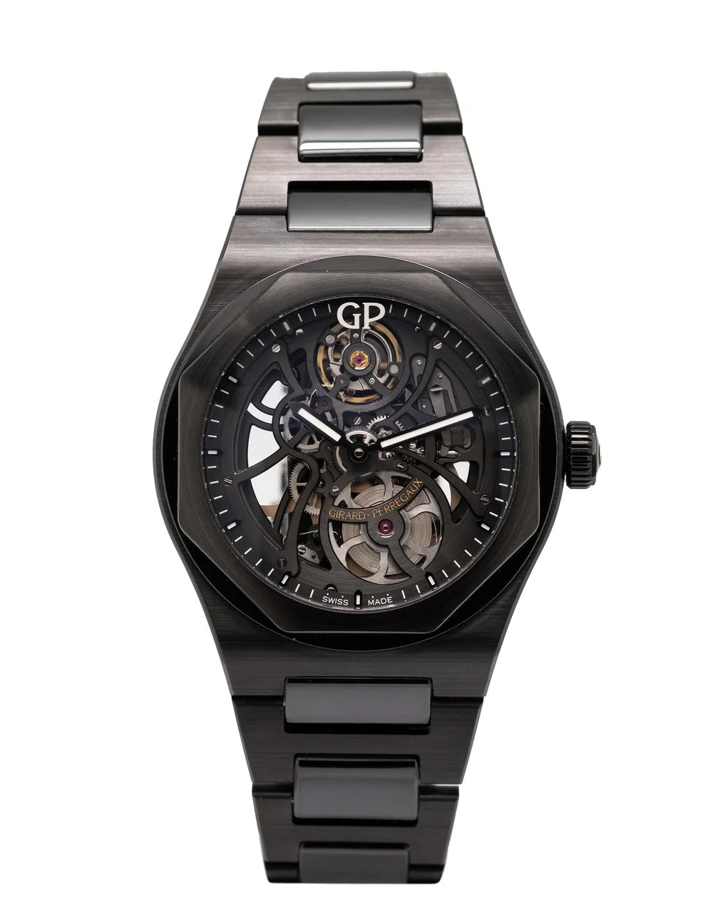Girard Perregaux Laureato 42 Automatic Skeleton Ceramic Men's Watch