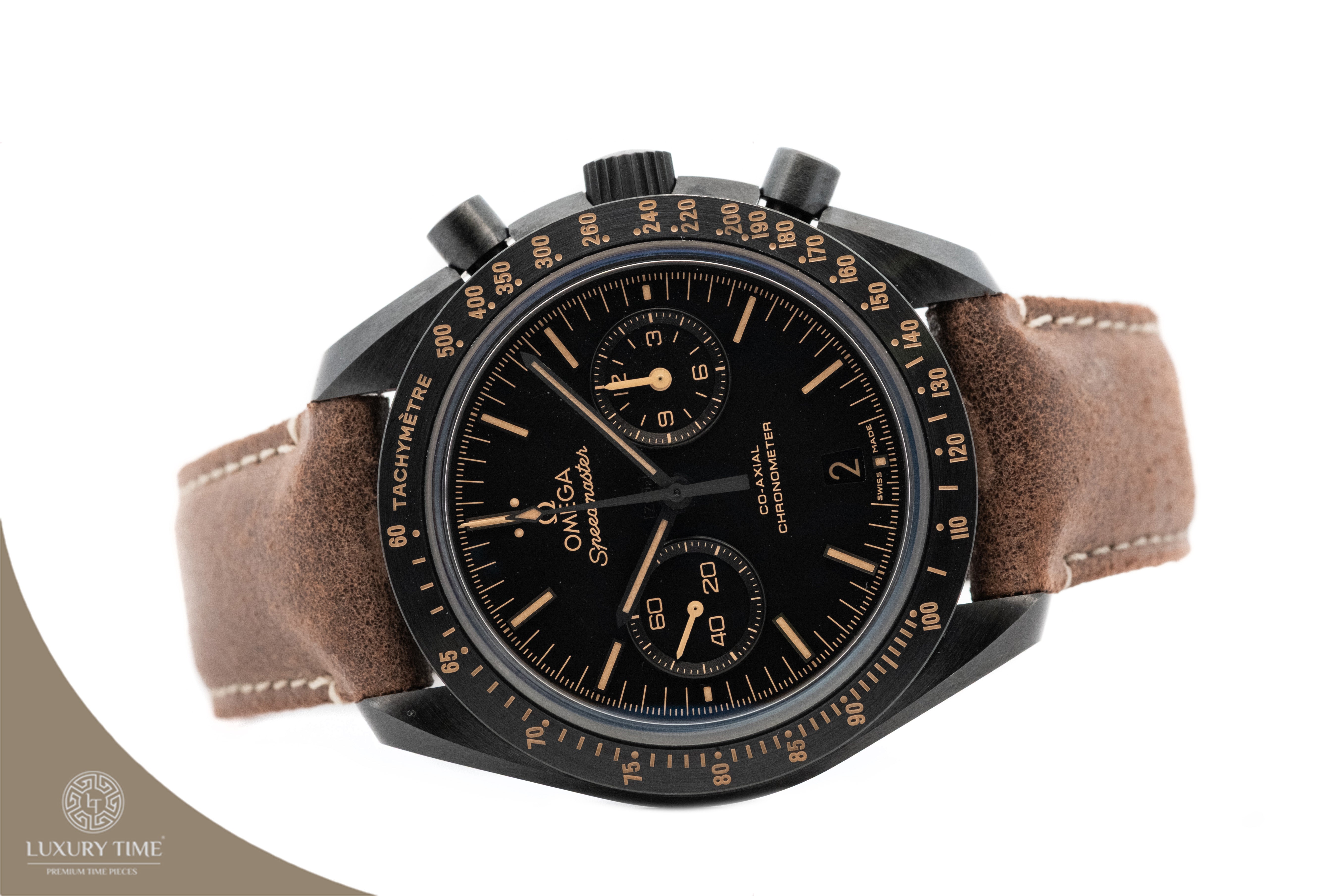 Omega Speedmaster Moonwatch Co-Axial Chronograph Dark Side of The Moon Edition Men's Watch
