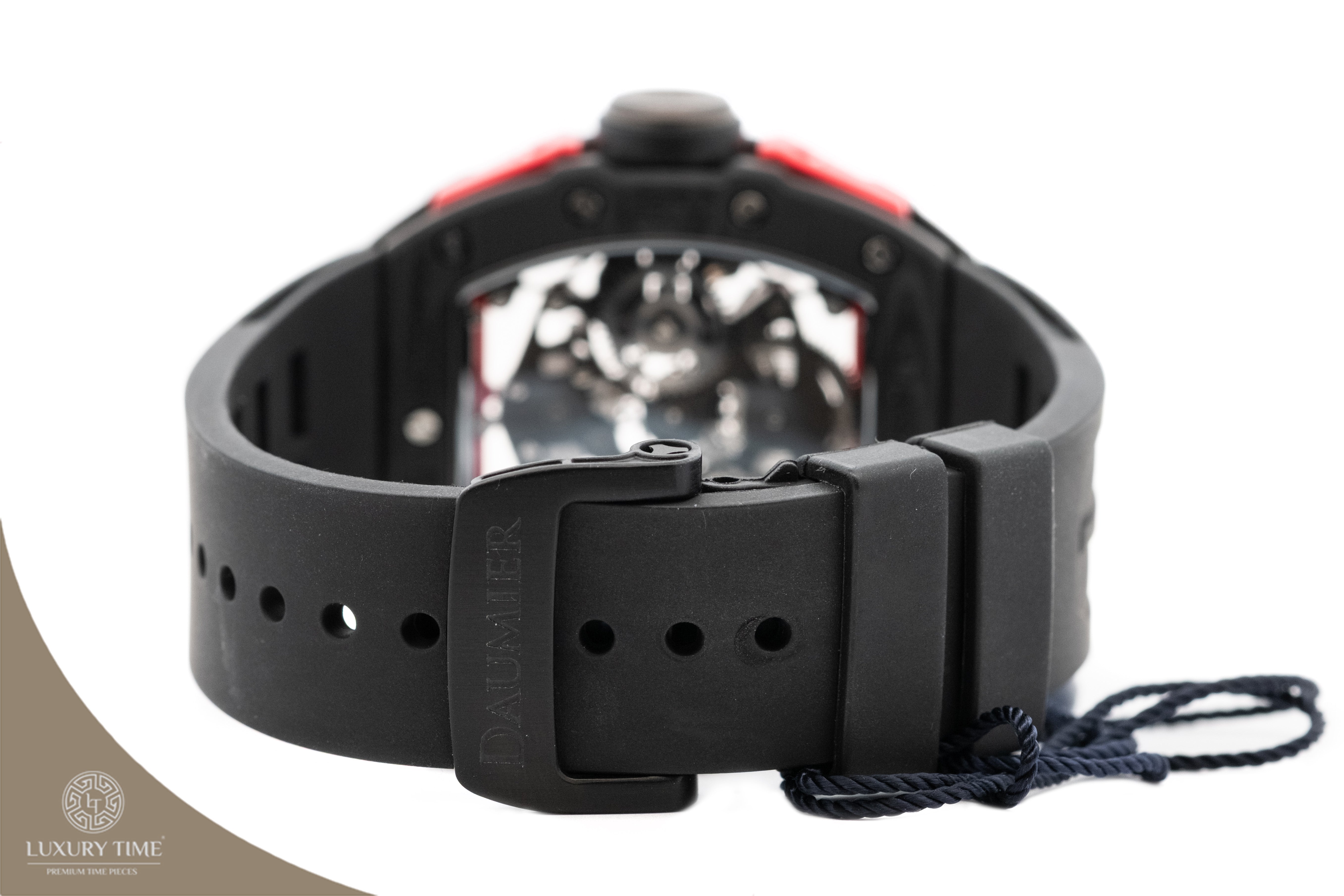 Daumier Skeleton Tourbillon Black & Red Men's Watch Watch