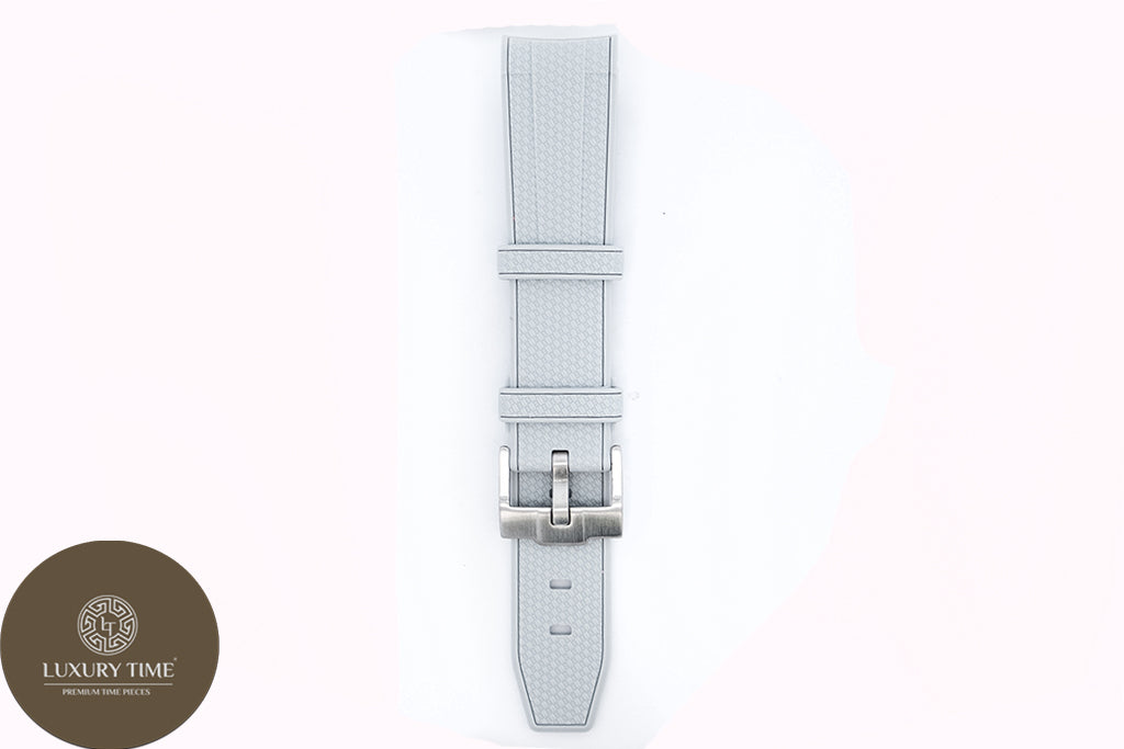 Grey Rubber Omega x Swatch Moonwatch Strap