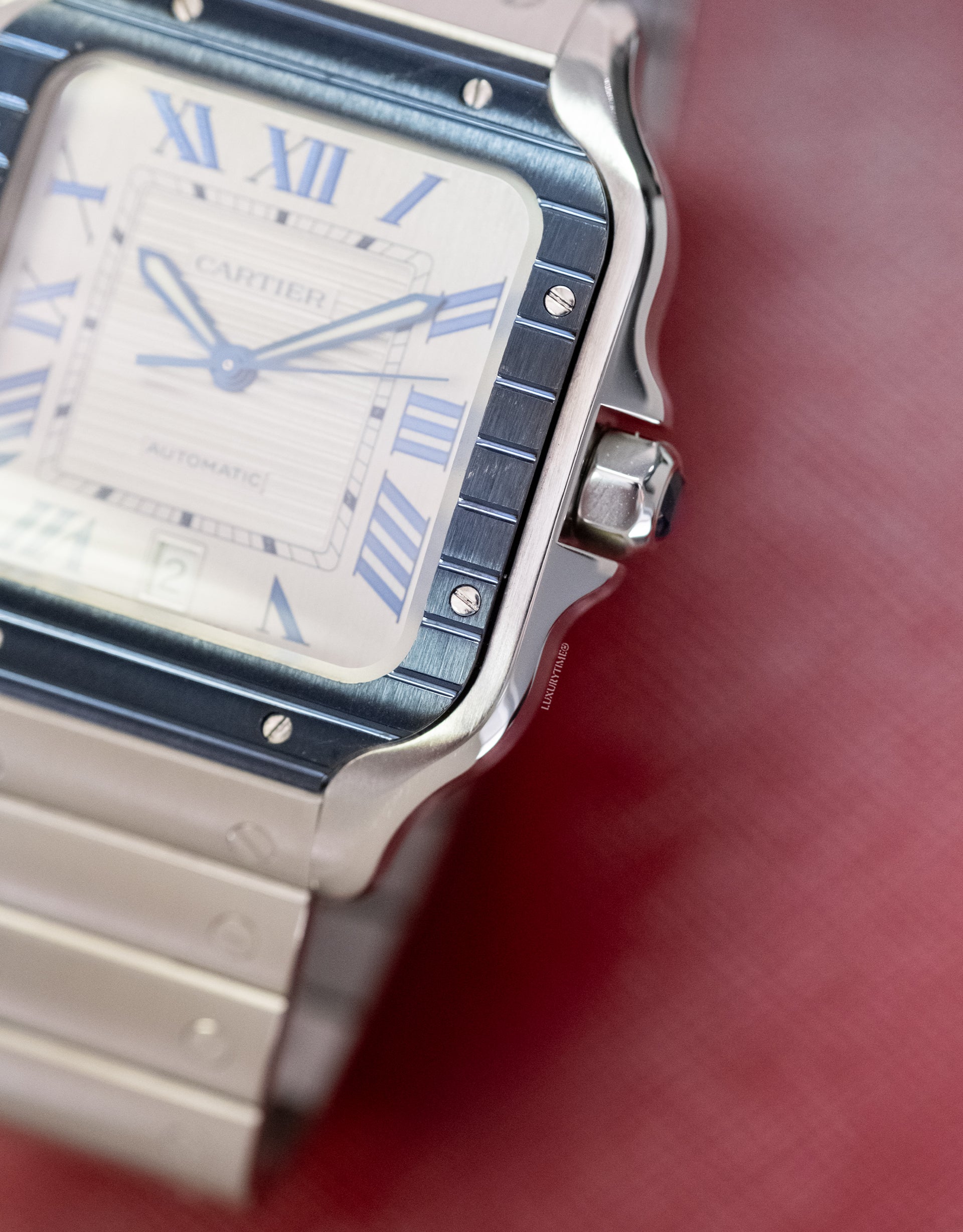 Cartier Santos De Automatic Silver Dial Men's Watch