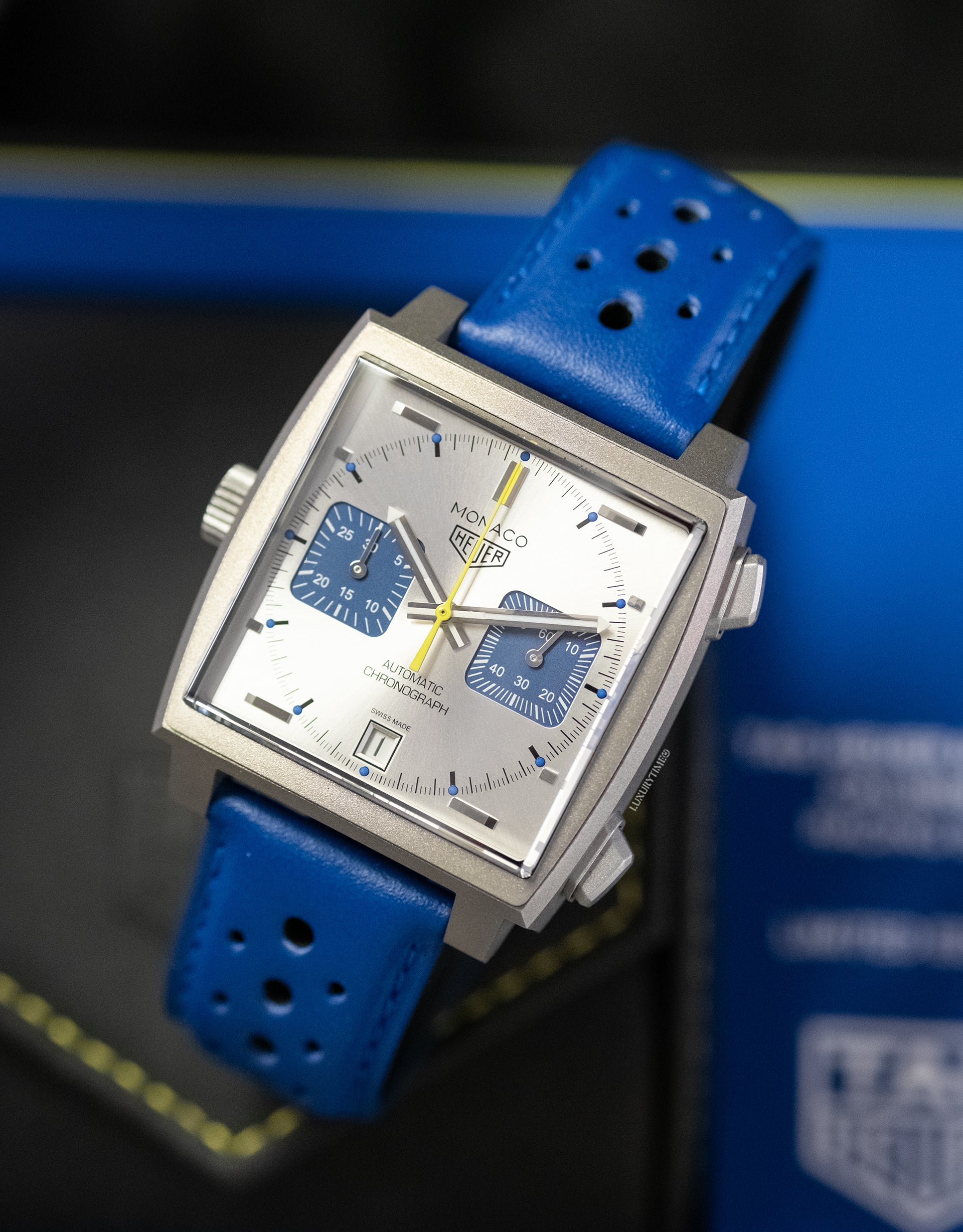 TAG Heuer Monaco Chronograph Limited Edition French Racing Blue Automatic Men's Watch