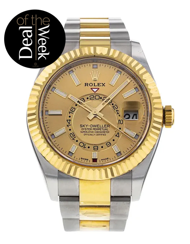 Rolex Sky-Dweller Champagne Dial Men's Watch