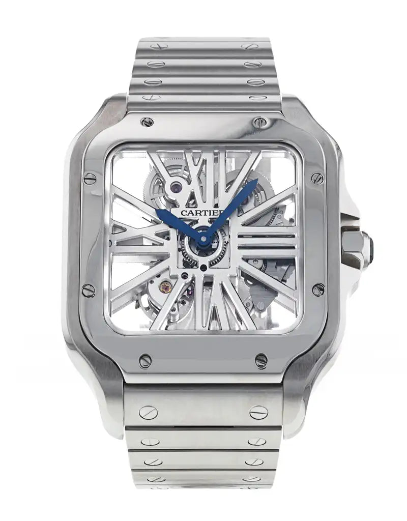 Cartier Santos De Cartier Skeleton Men's Watch