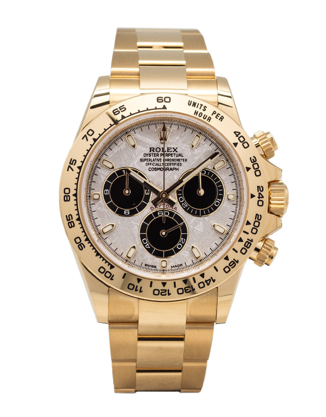 Rolex Daytona Yellow Gold Meteorite Dial Men's Watch