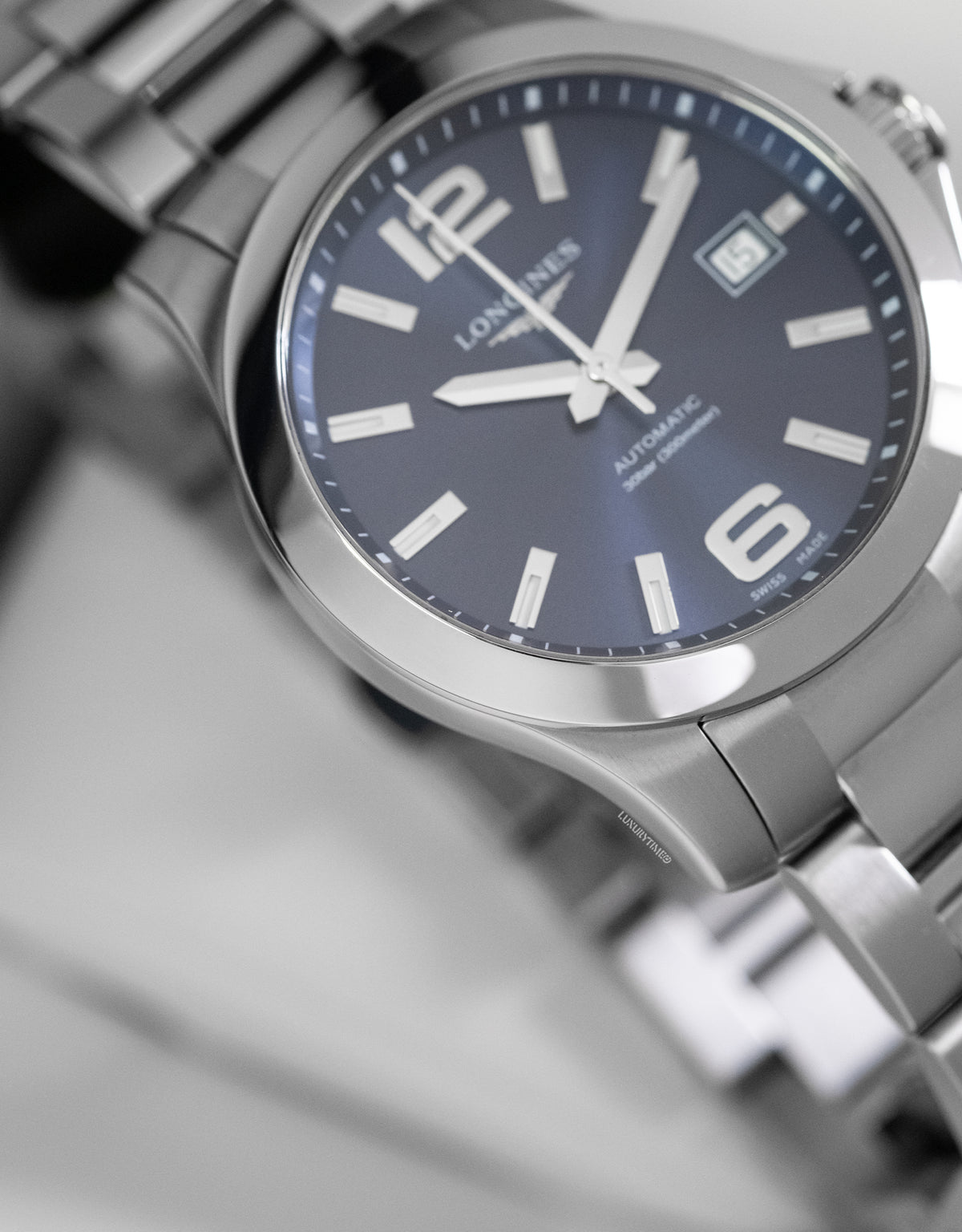 Longines Conquest Blue Dial Stainless Steel Men's Watch