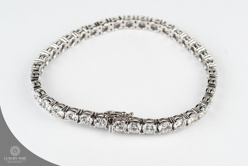 13.5CT TOTAL WEIGHT 18CT White Gold Tennis Bracelet - Lab Grown Diamonds