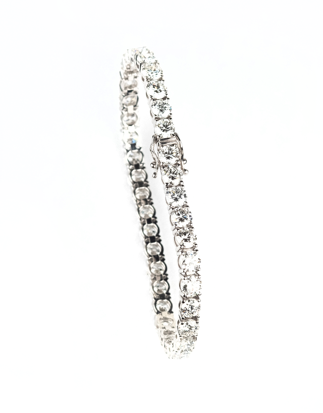 13.5CT TOTAL WEIGHT 18CT White Gold Tennis Bracelet - Lab Grown Diamonds