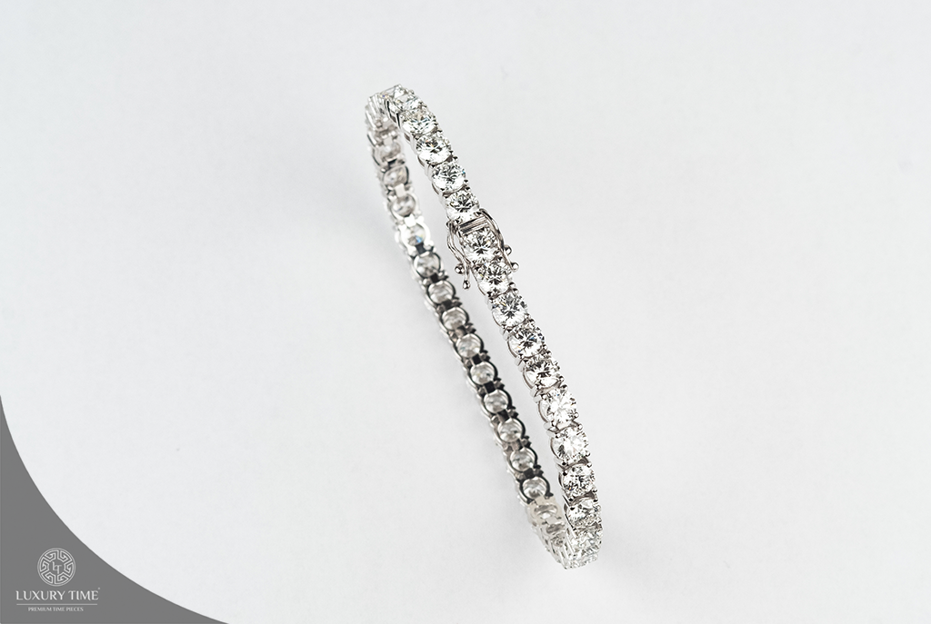 13.5CT TOTAL WEIGHT 18CT White Gold Tennis Bracelet - Lab Grown Diamonds