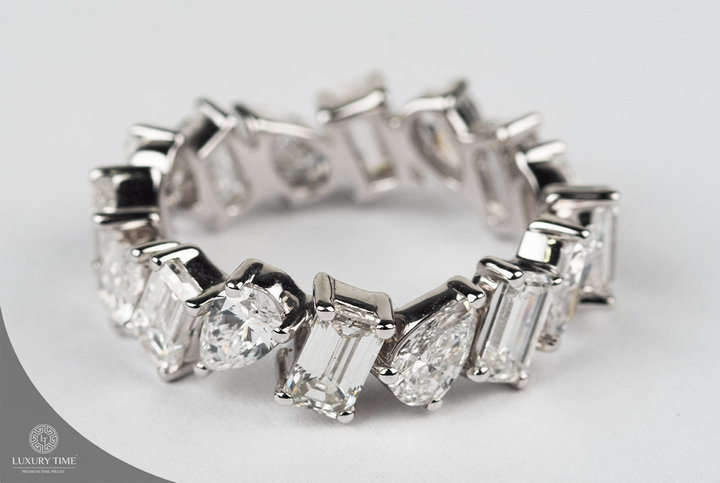 6CT Total  weight Full Eternity Band 14CT White Gold