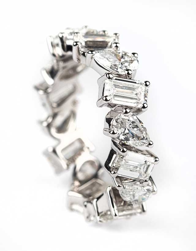 6CT Total  weight Full Eternity Band 14CT White Gold