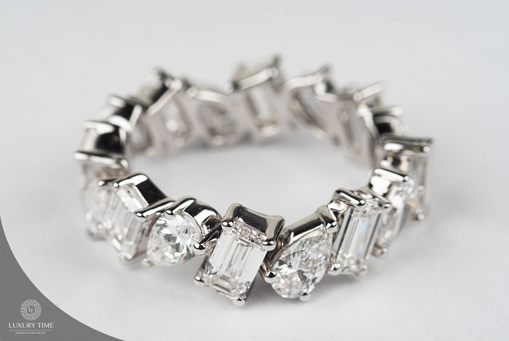 6CT Total  weight Full Eternity Band 14CT White Gold
