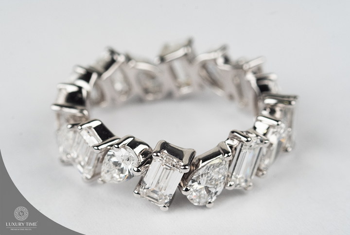 6CT Total  weight Full Eternity Band 14CT White Gold
