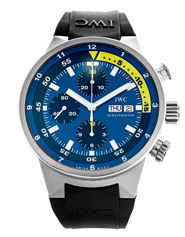 IWC Aquatimer Blue Dial Mens Watch