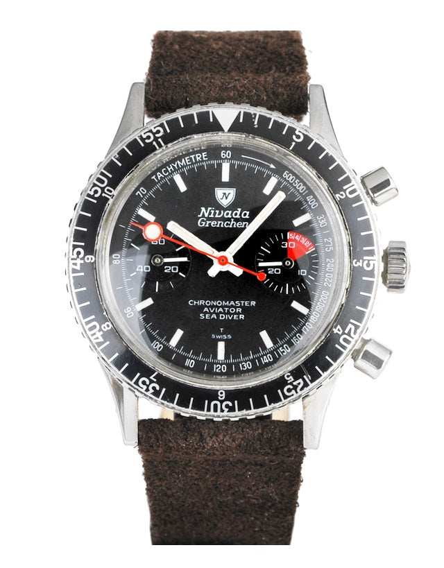 Nivada Grenchen Chronomaster Aviator Sea Diver Men's Watch