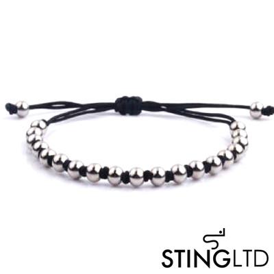 Stainless Steel Beaded Macrame Bracelet Bracelet