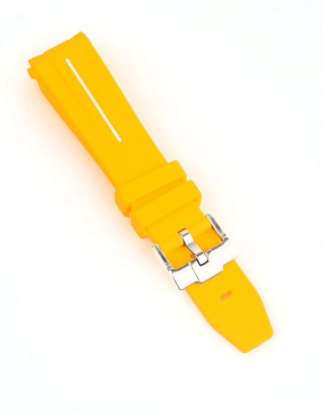 Yellow Rubber Omega x Swatch Moonwatch Strap