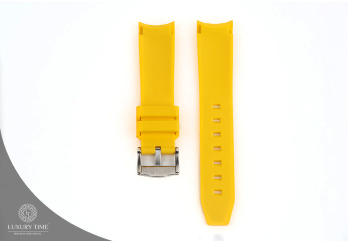 Yellow Rubber Omega x Swatch Moonwatch Strap