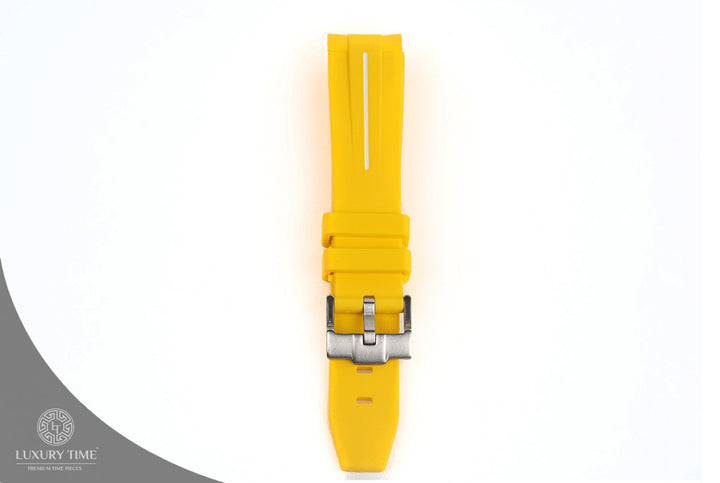Yellow Rubber Omega x Swatch Moonwatch Strap