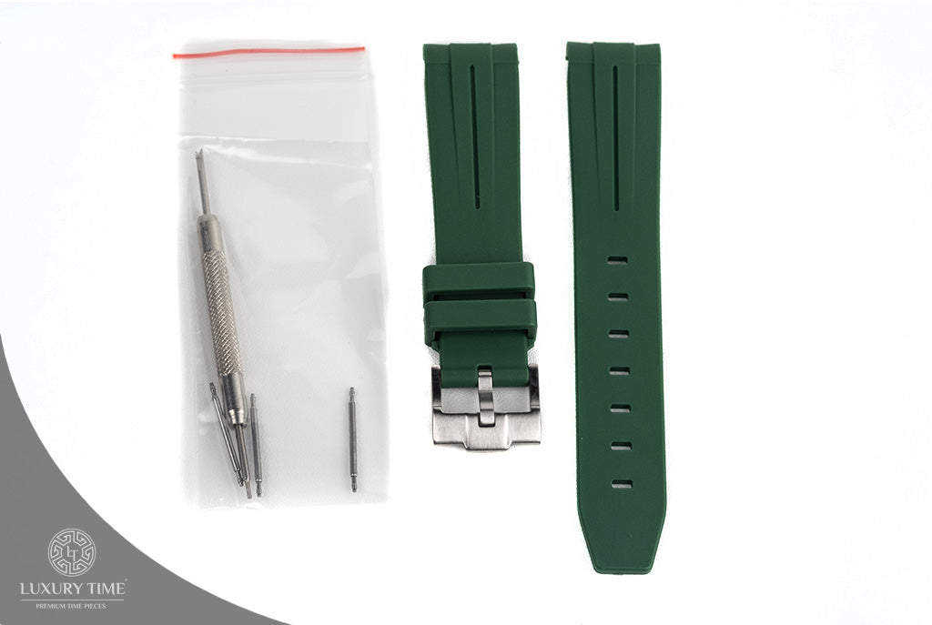 Green Rubber Omega x Swatch Moonwatch Strap