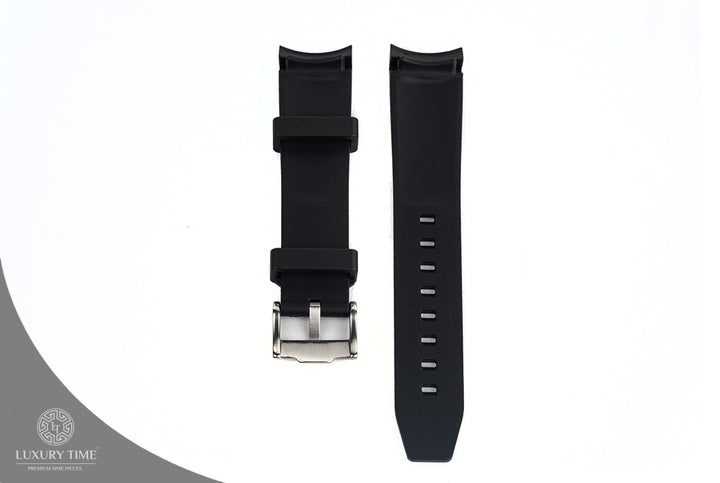 Black Rubber Omega x Swatch Moonwatch Strap