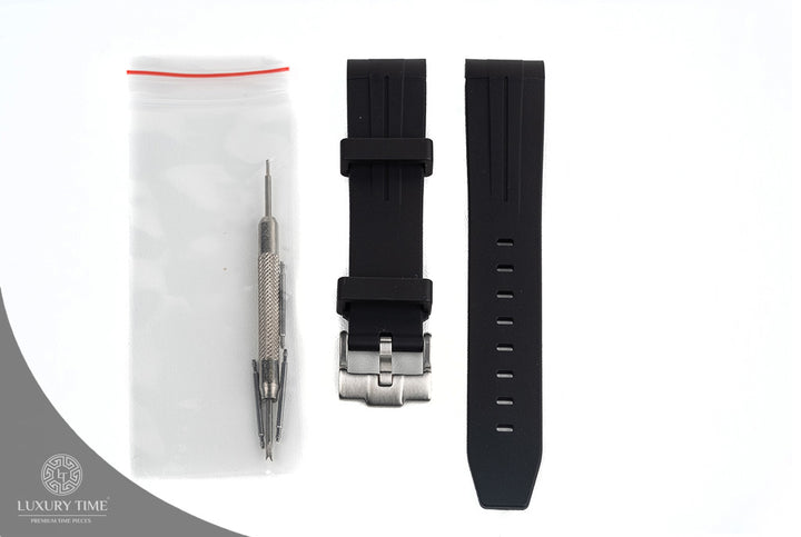 Black Rubber Omega x Swatch Moonwatch Strap